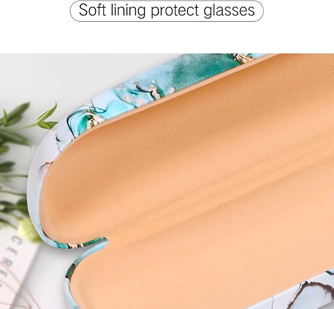 PERFECTSIGHT Hard Shell Eyeglasses Case, Kawaii Protective Glasses Case for Kids, Cute Eyeglass Case for Women Men Girls