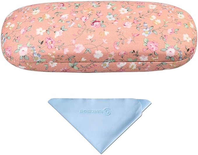 PERFECTSIGHT Hard Shell Eyeglasses Case, Kawaii Protective Glasses Case for Kids, Cute Eyeglass Case for Women Men Girls