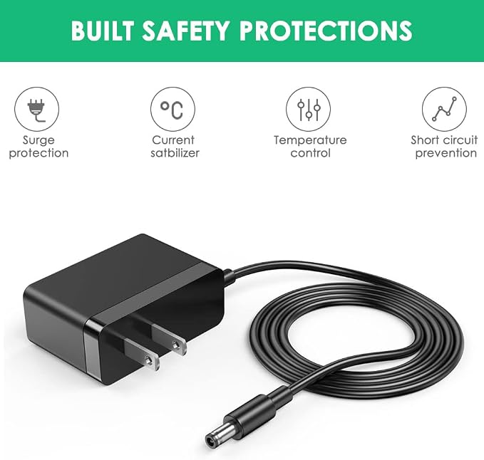 Mrgru 5V Charger Power Cord for Smart Digital Picture Frame Compatible with Skylight/Philips/HP/Aluratek/BSIMB AC Power Adapter