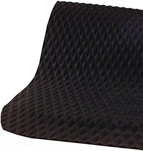 American Floor Mats Hog Heaven Premium 7/8" Black & Black Border 3' x 6' Nitrile Backed Anti-Fatigue Comfort Mat