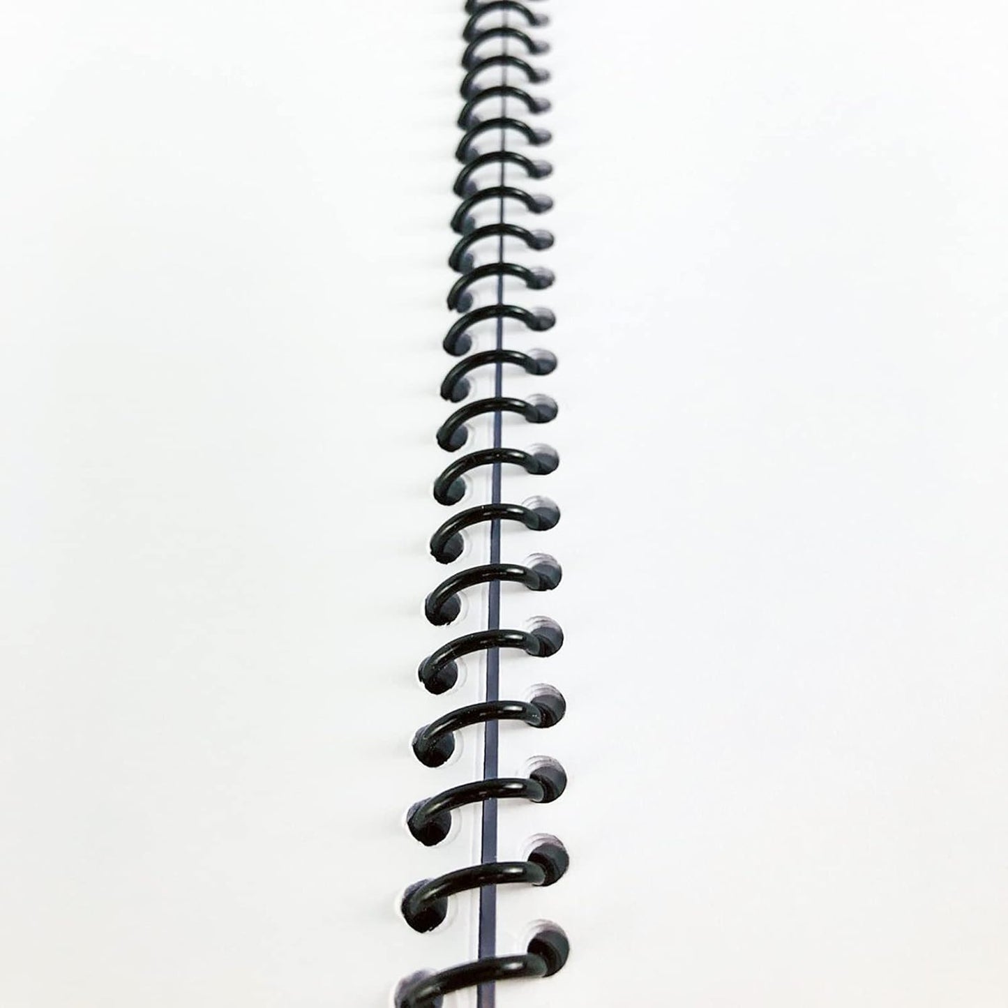 TOTiyea 100 Pack Plastic Spiral Binding Coils,6mm(1/4") Binding Spirals,30 Sheet Capacity,4:1 Pitch,Black