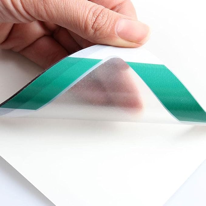 Tarifold Magnetic Safety Display Pockets, Letter Size, Green/White, 2 Pack | 2 magnetic safety display pockets, full magnetic backing, wide opening for quick updates, portrait or landscape, green/white