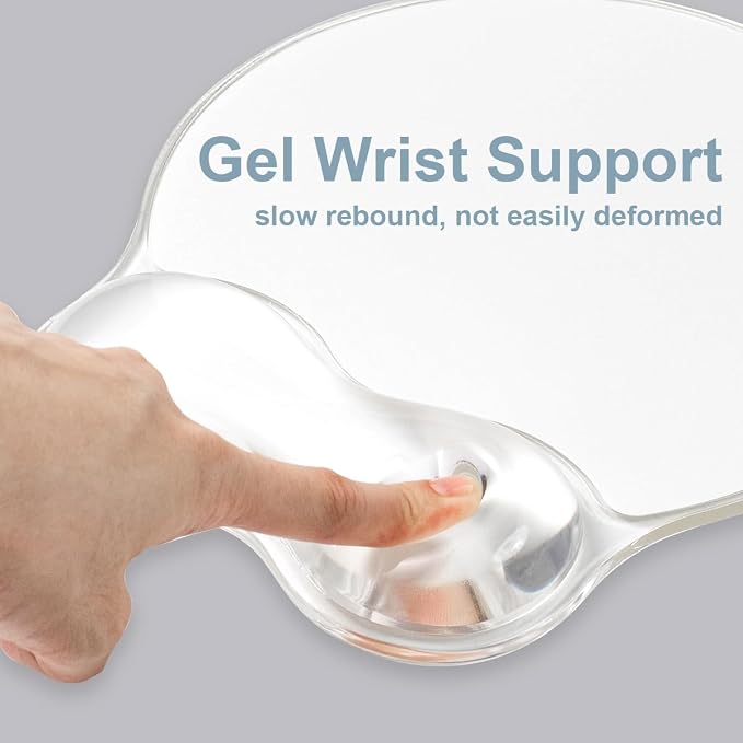 Gel Keyboard and Mouse Wrist Rest Set - Ergonomic Gel Mouse Pad with Wrist Support for Typing Pain Relief/Office/Computer/Laptop/Gaming