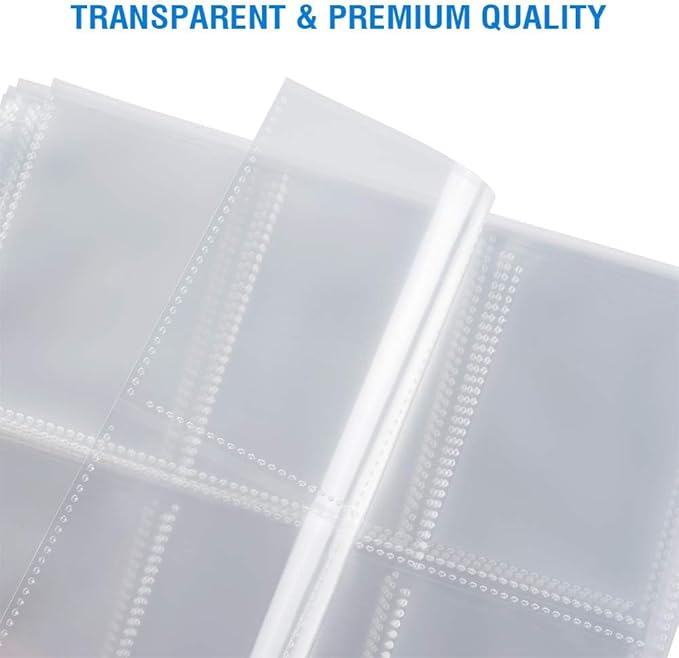 400 Pack 9 Pocket Page Protectors, Sooez Trading Card Sleeves for 3 Ring Binder, Baseball Cards Holder, Protective Pages Sheets for Binders Album, Fit for Collectible Games, Sports Cards