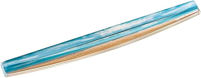 Fellowes Photo Gel Keyboard Wrist Rest with Microban – Sandy Beach, Multicolor