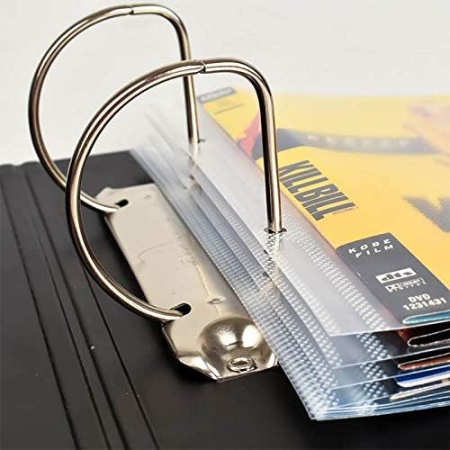 Tarifold 2-Ring DVD and CD Storage Binders, Holds 25 Sleeves, Black, 4 Pack | Each binder holds 25 DVD/CD sleeves, flexible spine, scratch-resistant finish; sleeves not included