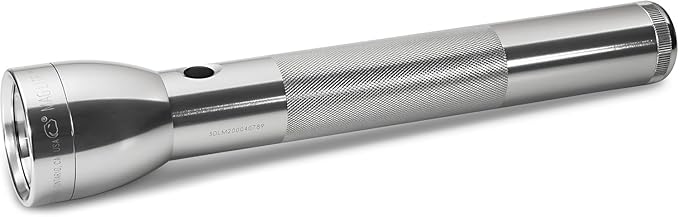 MagLite Battery-Powered LED Flashlight – ML300L 3-Cell D Flashlight with Adjustable Focus, Precise Beam, Long Battery Life, Water-Resistant for Emergency, Outdoor, and Camping