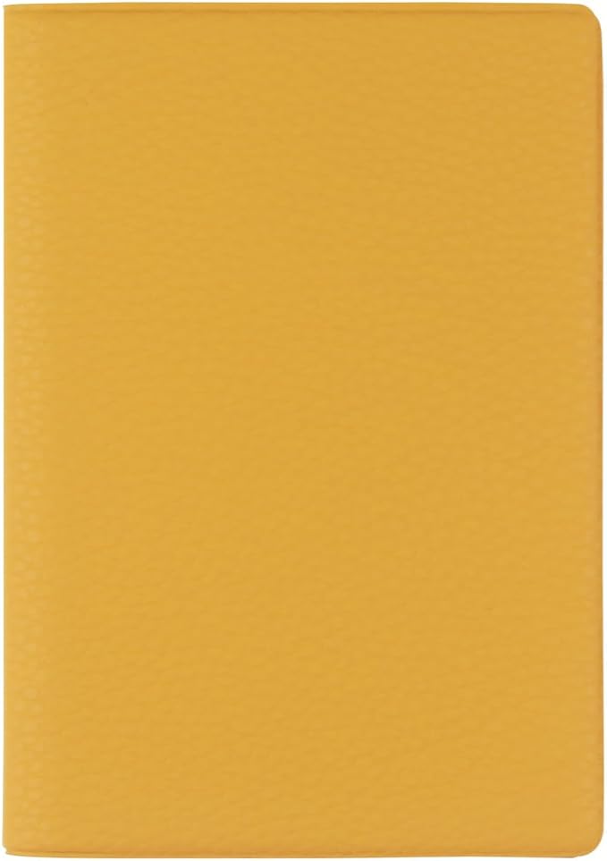 Fenice Classic Passport Cover Holder Wallet Case for Travel Essential RFID Blocking Vegan Leather Waterproof (YELLOW)