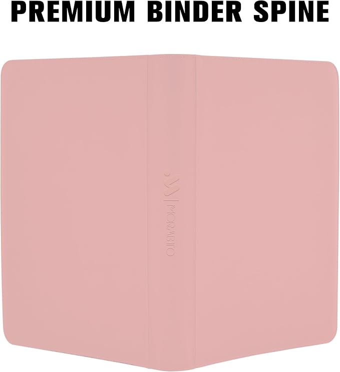 Card Binder 16 Pocket,Trading Card Binder Holds up to 1408 Cards with 44 Sleeves,Zipper Card Holder Album Compatible with TCG Card/Game Cards/Sports Card-Light pink