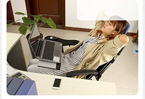 Computer Keyboard Stand Laptop Mouse Mount for Workstation Video Gaming, Installed to Chair or Any Round Bar with Maximum 1.96 inch Diagonal Thickness