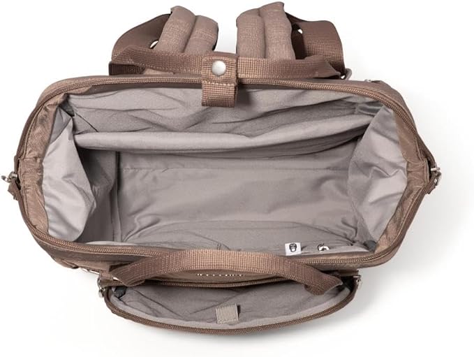 Baggallini Securtex Anti-Theft Windsor Backpack for Travel, Work & College, RFID & Locking Zipper, Up to 16" Laptop