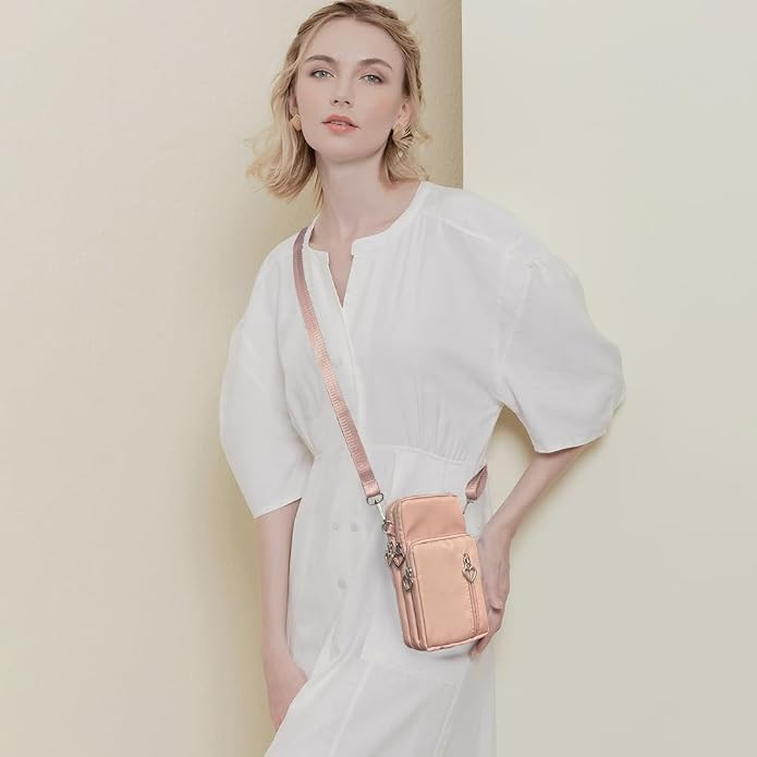 Small Crossbody Bag for Women - Mini Phone Purses with Crossbody Strap and Wallet - Nylon Arm Bag