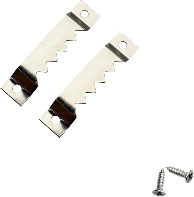 30 Pack Large Sawtooth Picture Hangers Steel Picture Hanging Picture Frames Hangers with Screws Picture Hang Solutions, for Hanging Clock Paintings Artwork Picture Frame Hook Photos (Silver)