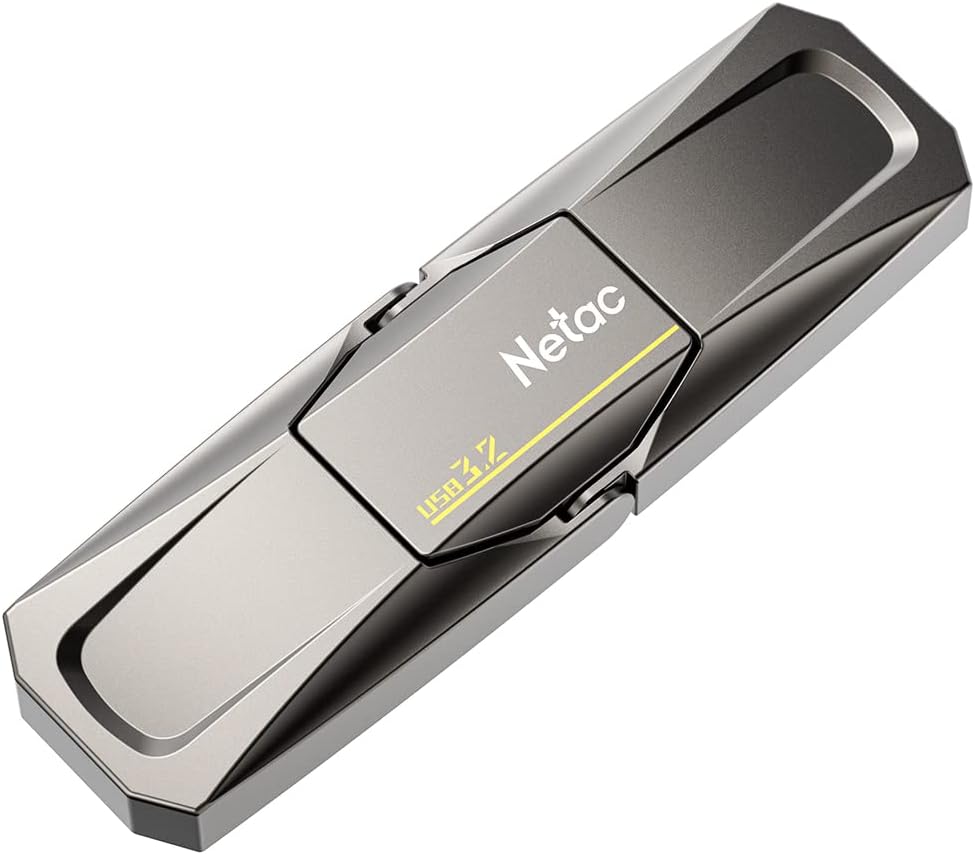 Netac 512GB Portable External USB Solid State Drive Type-c and USB 3.2 Dual Interface, up to 400MB/s for Data Storage, Expansion of Storage for Photos/Videos/Music/Files, US5