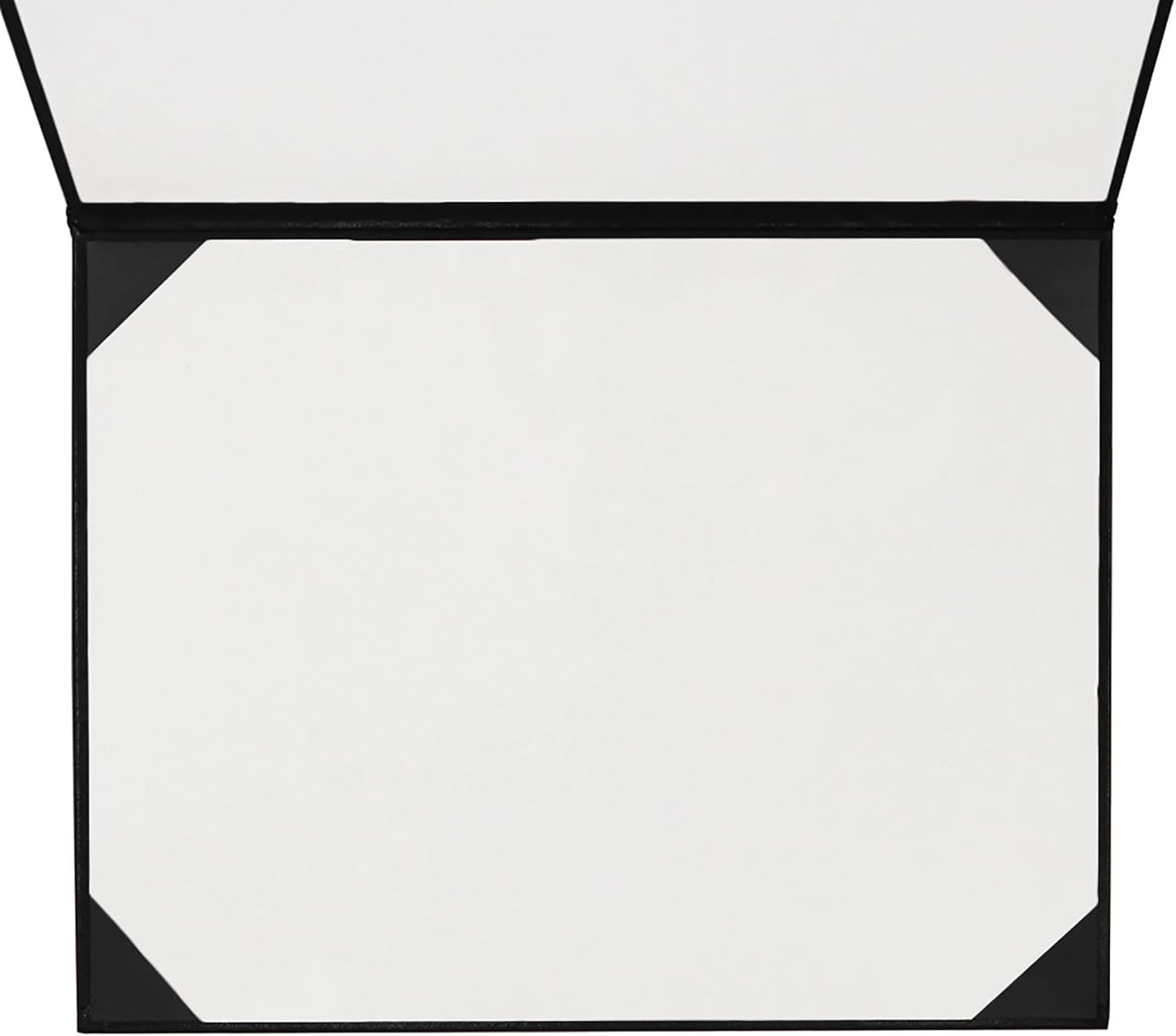 GraduationMall 8.5"x11" Smooth Padded Diploma Cover Certificate Holder Black,12-Packs