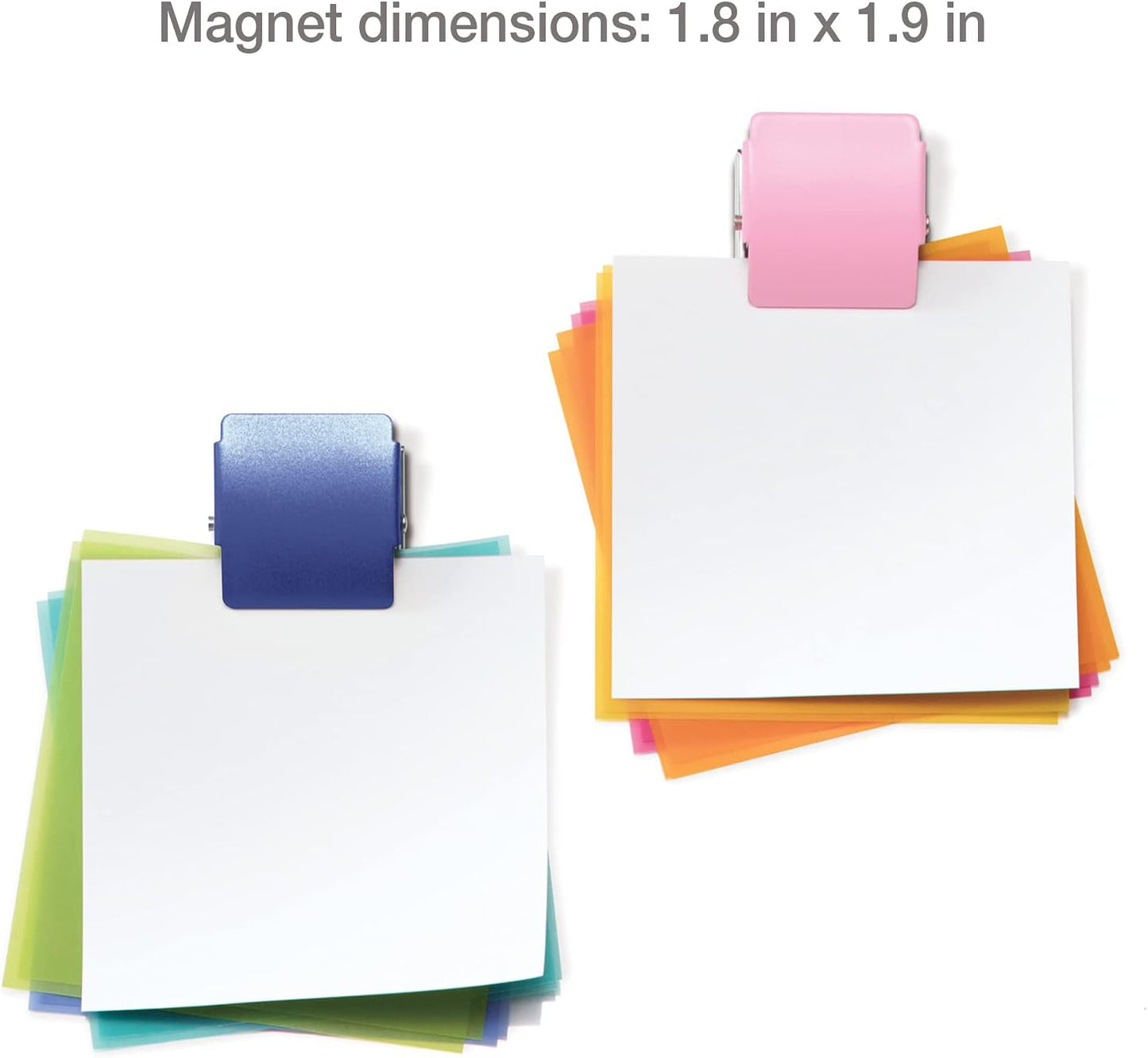 Plus Extra Strong Magnetic Clips, Large 3-Pack, Red
