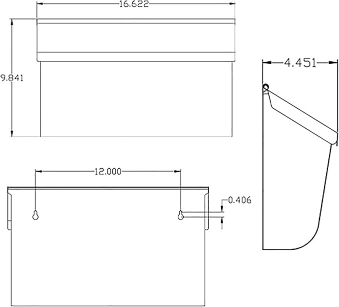Architectural Mailboxes Woodlands Steel Wall Mount Mailbox, White, Medium | Galvanized steel build for outside with weather-resistant outdoor construction and a rust-resistant powder-coat finish.
