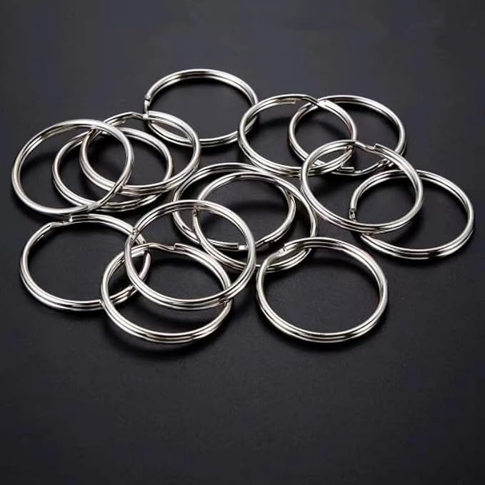 800PCS Key Rings Bulk, Split Key Rings, Keychain Rings and Crafts 1 inch (25mm) (800)