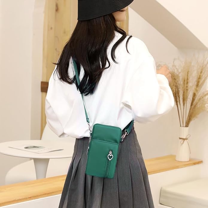 Small Crossbody Bag for Women - Mini Phone Purses with Crossbody Strap and Wallet - Nylon Arm Bag