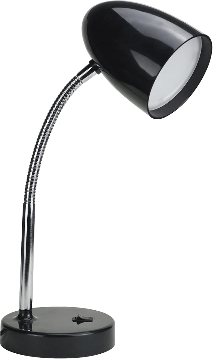 E ENERGETIC LIGHTING LED Desk Lamp, 3.5W 240LM 4000K Cool White Study Lamps for Bedroom and Office, Eye Protection, ETL Listed, Black Table lamp