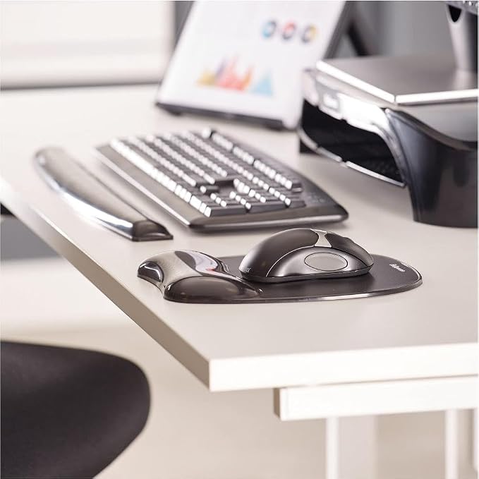 FEL9112201 - Fellowes Gel Crystals Keyboard Wrist Rest