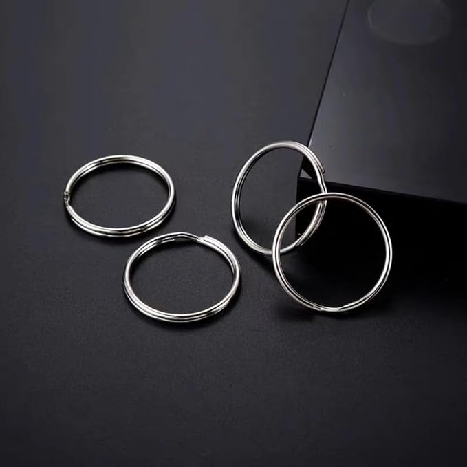 500PCS Key Rings Bulk, Split Key Rings, Keychain Rings and Crafts 1 inch (25mm)