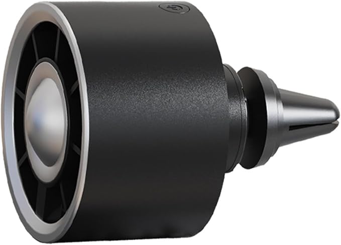 Car Vent Fans, Portable USB Mini Automatic Fan with Cool Lighting, Three-speed Blower with Adjustable Clip, Universal for Most Cars, Trucks, SUVs (Black)