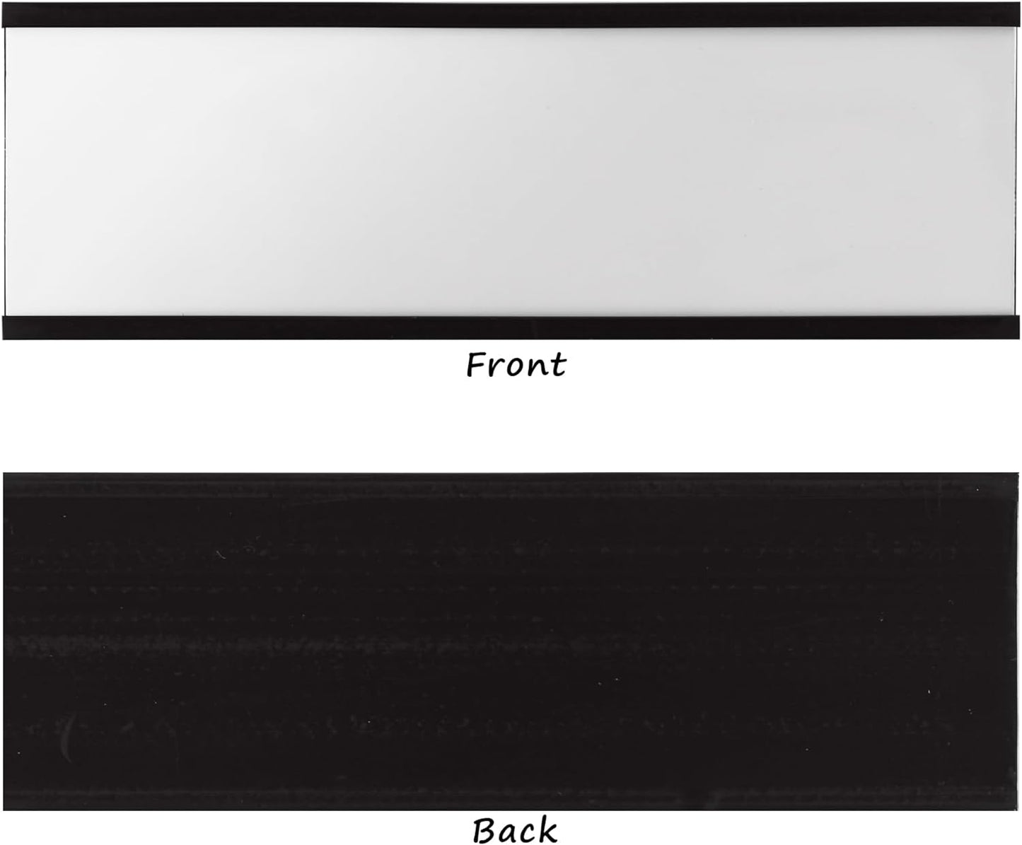 Realth C Channel Magnetic Label Holders 70 Pack 1'' x 2'' with Paper Inserts and Clear Plastic Protectors, Magnetic Data Card Holders File Cabinet Labels for Metal Racks and Shelves
