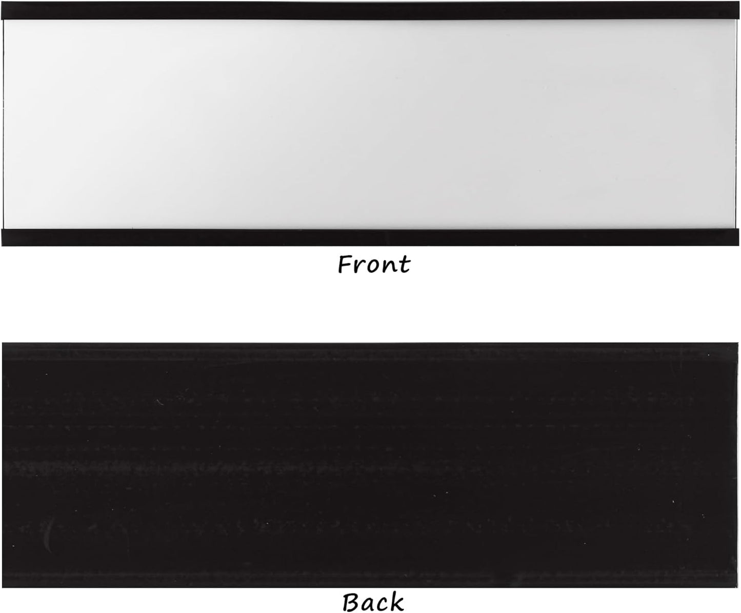 Realth C Channel Magnetic Label Holders 30 Pack 2'' x 4'' with Paper Inserts and Clear Plastic Protectors, Magnetic Data Card Holders File Cabinet Labels for Metal Racks and Shelves