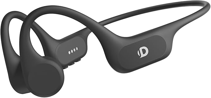 DEMICEA Open Ear Sport Headphones, Soft Silicone Wireless Bone Conduction Earphones, Powerful Bass, 10H Lasting, Multipoint Capable, Quick Charge, Built-in 32GB MP3