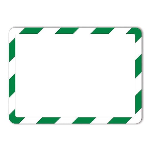 Tarifold P194945 Magneto Magnetic Backed Sign Holder, Green/White (Pack of 2)