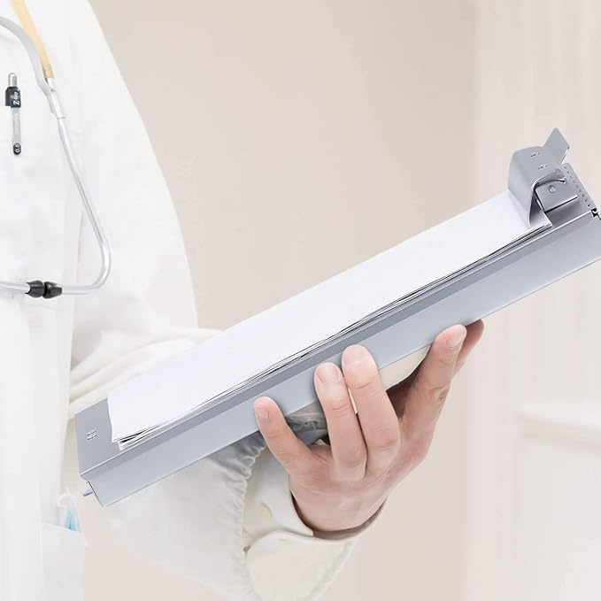Metal Clipboard with Storage, Letter Size Form Holder Portfolio Aluminum Metal Binder with High Capacity Clip Posse Box - Surface for Legal Size Paper, for Office Business Professionals Stationer