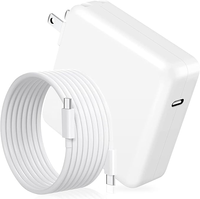 Azacvb Mac Book Pro Charger - 118W USB C Fast Charger Power Adapter Compatible with MacBook Pro & MacBook Air 13, 14, 15, 16 inch, M1 M2 M3 M4 M5, New ipad Pro and All USB C Device, 6.6ft Charge Cable