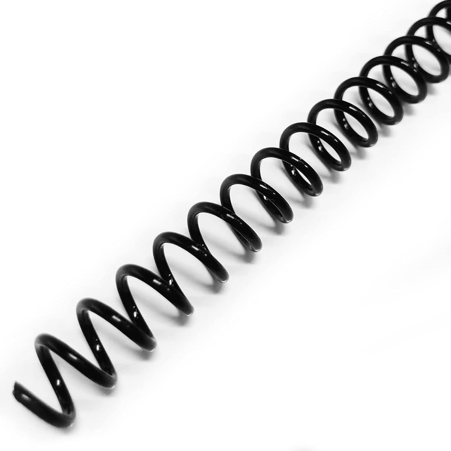 Binditek 200 Pack Plastic Spiral Binding Coils, 8mm(5/16"), 40 Sheet Capacity, 4:1 Pitch, Black, 48Loops, for Letter Size, for Students and Coworkers