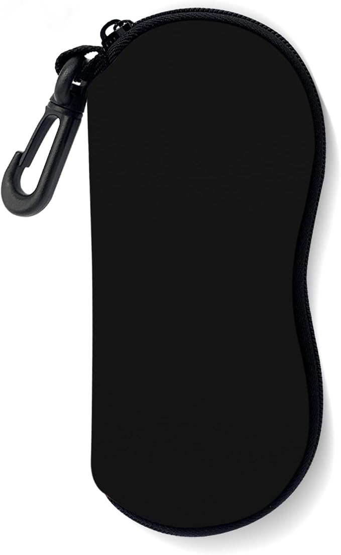 Sunglasses Soft Case, Ultra Light Portable Neoprene Zipper Glasses Case for Men Women