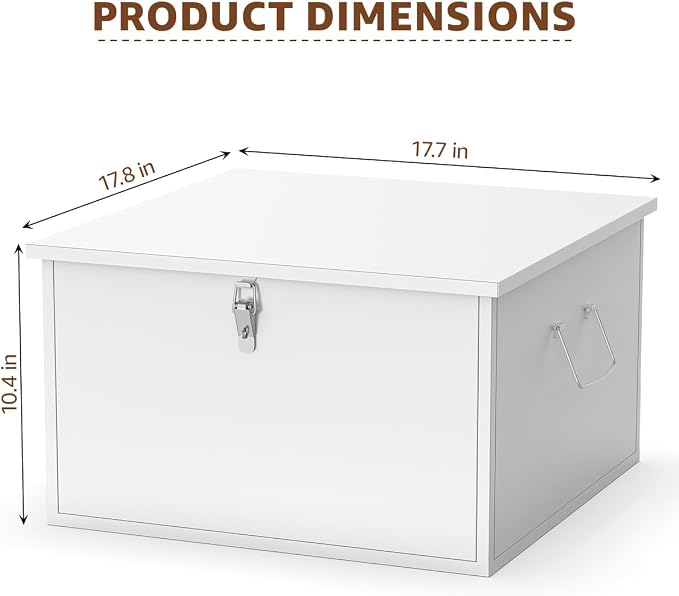 Stainless Steel Anti-Theft Safe Cabinet,Fireproof Waterproof Hanging File Folder Box with Lock,Large Capacity,Heavy Duty Storage Safe Case for Home Office Business Jewelry Documents Valuables