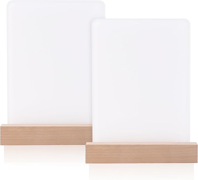 2 Pack 5" x 7" sublimation led acrylic photo frames night lights blanks heart shape,with Warm Color Light with Wood Stand for Heat Press Machine Printing