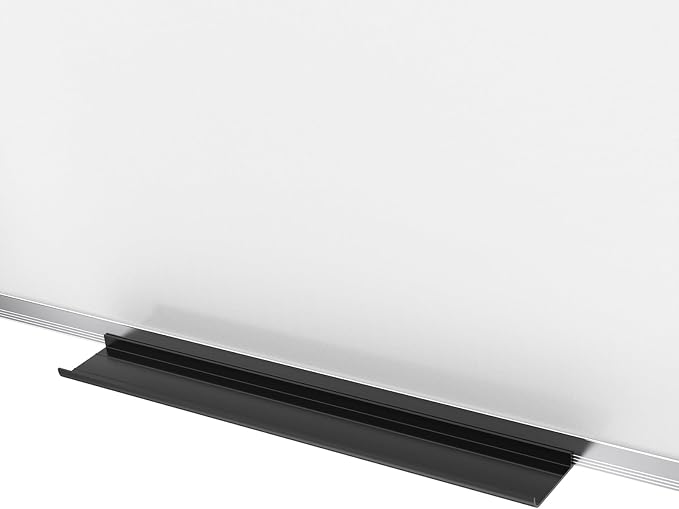 VIZ-PRO Large Magnetic Dry Erase Whiteboard, 96 x 48 Inches, Foldable | Silver Aluminum Frame, 8' x 4' Wall-Mounted White Board with Marker Tray for School Office and Home