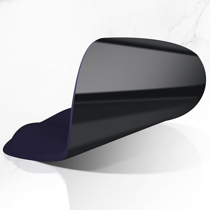 ITNRSIIET Ergonomic Mouse Pad with Wider Memory Foam Wrist Rest +17%, Curved Cushion Reduces Pressure 20%, Pain Relief, Non-Slip, Smooth, Cute Color Desk Accessory, 9.85 x 9 inch, Violet Gradient