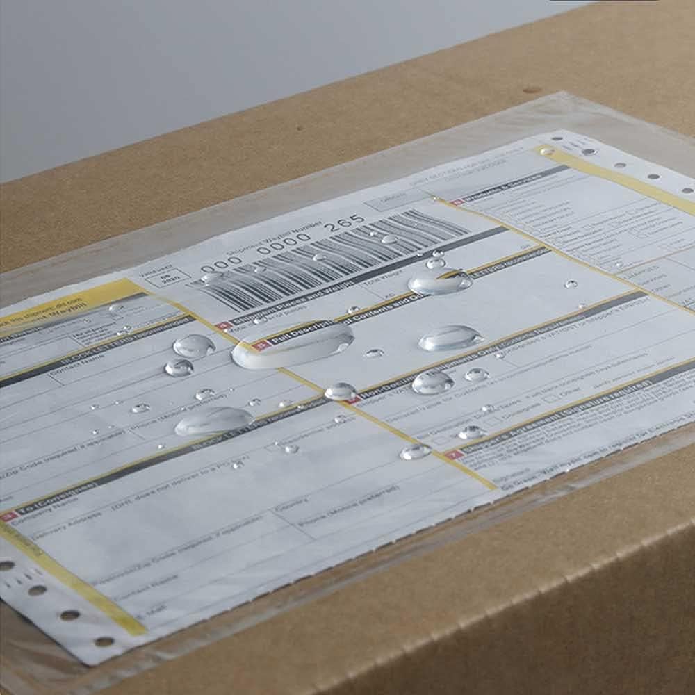 7.5" x 5.5" Packing List Pouches, 500 Pack Shipping Label Envelopes Clear Adhesive Top Loading Packing List