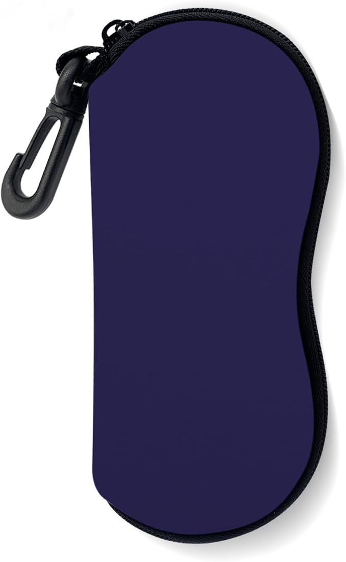 Sunglasses Soft Case, Ultra Light Portable Neoprene Zipper Glasses Case for Men Women