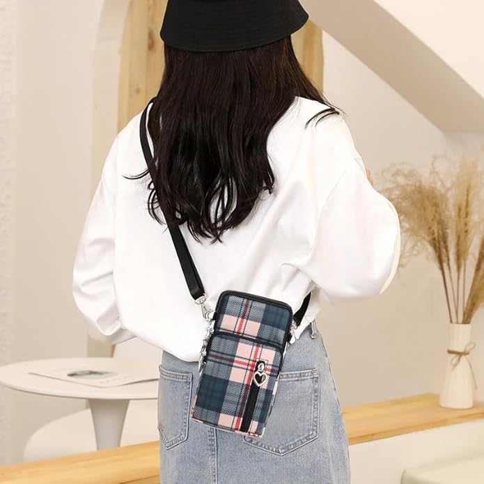 Small Crossbody Bag for Women - Mini Phone Purses with Crossbody Strap and Wallet - Nylon Arm Bag