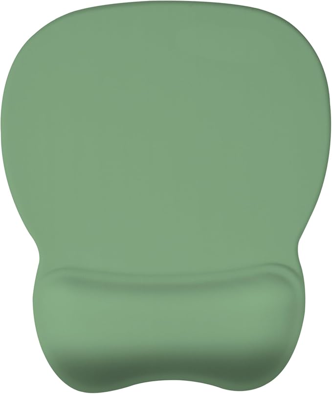EooCoo Ergonomic Mouse Pad with Wrist Rest, Memory Foam Support Mousepad | Non-Slip Base for Computer, Cafe, Home & Office, 9.64 x 8.26 in Office Desk Accessories, Carpal Tunnel Relief