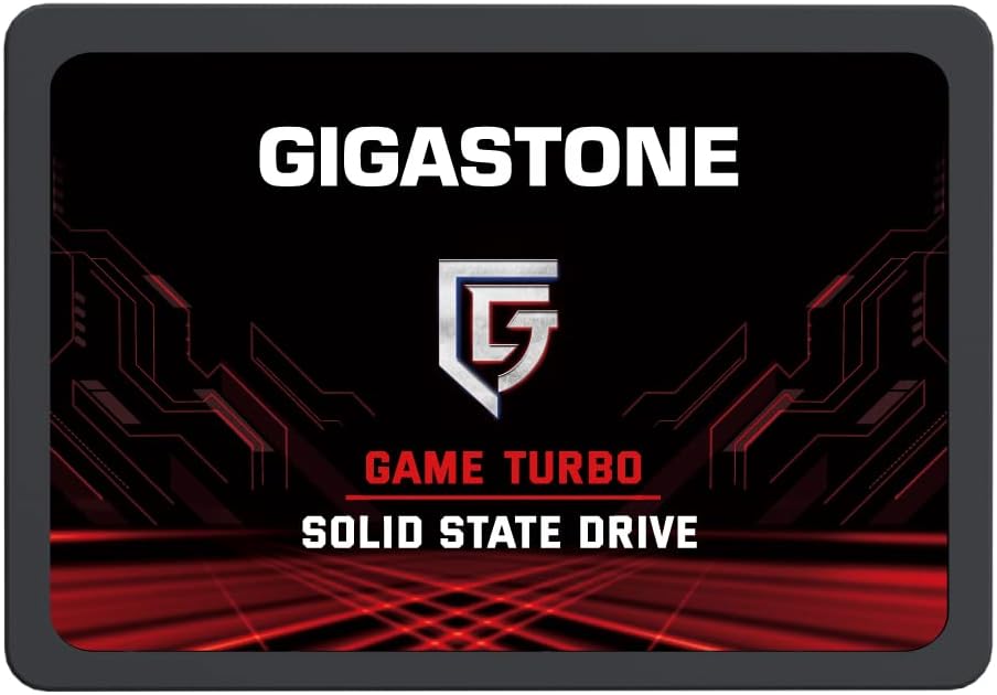 Gigastone SATA SSD 256GB 2.5 inch SSD 520MB/s Upgrade Laptop PC Memory and Storage PS4 HDD Replacement 2.5" Internal Solid State Hard Drives SATA III SLC Cache 3D NAND Game Turbo Performance