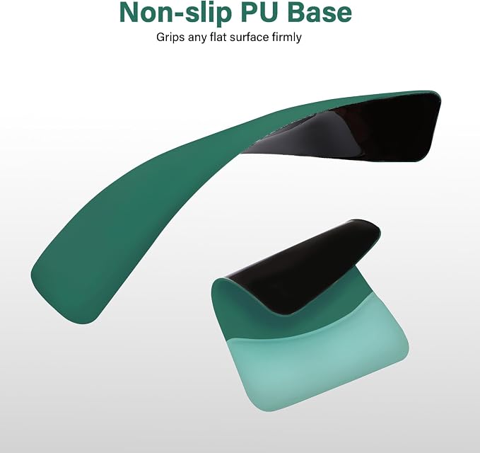 MOSISO Wrist Rest Support Mouse Pad & Keyboard Set, Peacock Green | Rectangular Ergonomic Mousepad, Non-Slip Base, Home/Office Pain Relief & Easy Typing, Neoprene Cloth & Raised Silicone Lining