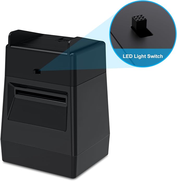 35mm Slide Viewer, 2X Magnification and LED Lighted Illuminated Viewing, Slide Projector for 35mm Old Slides (2AAA Batteries Included)