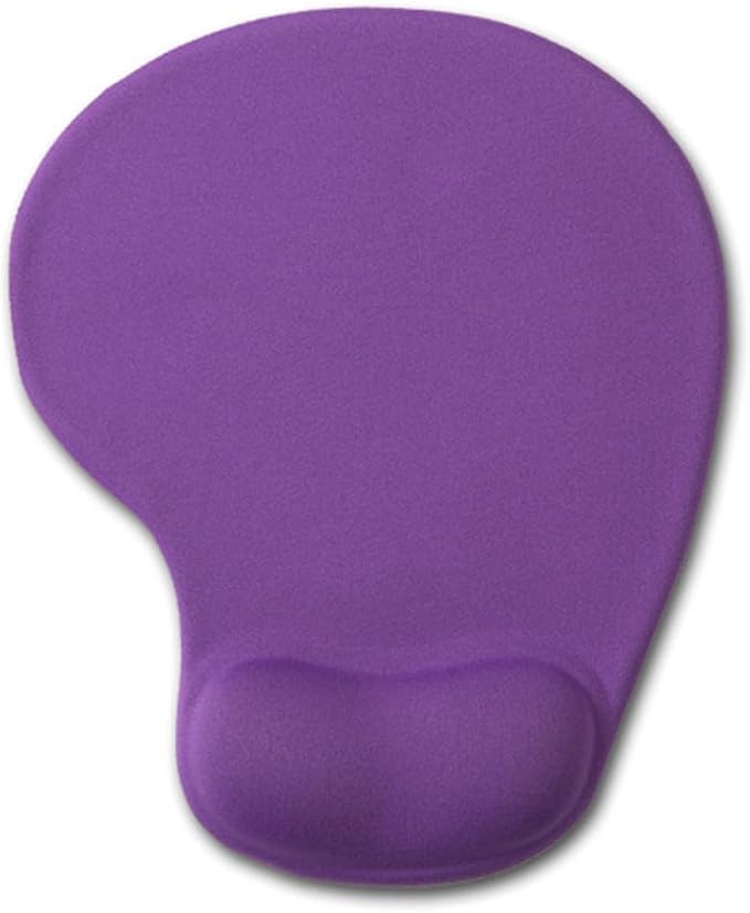 Office Mousepad with Gel Wrist Support - Ergonomic Gaming Desktop Mouse Pad Wrist Rest - Design Gamepad Mat Rubber Base for Laptop Computer -Silicone Non-Slip Special-Textured Surface (07Purple)