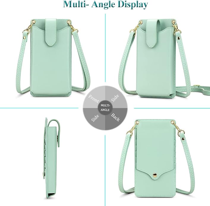 Peacocktion Small Crossbody Cell Phone Purse for Women, Lightweight Mini Small Crossbody Bags for Women with Card Slots