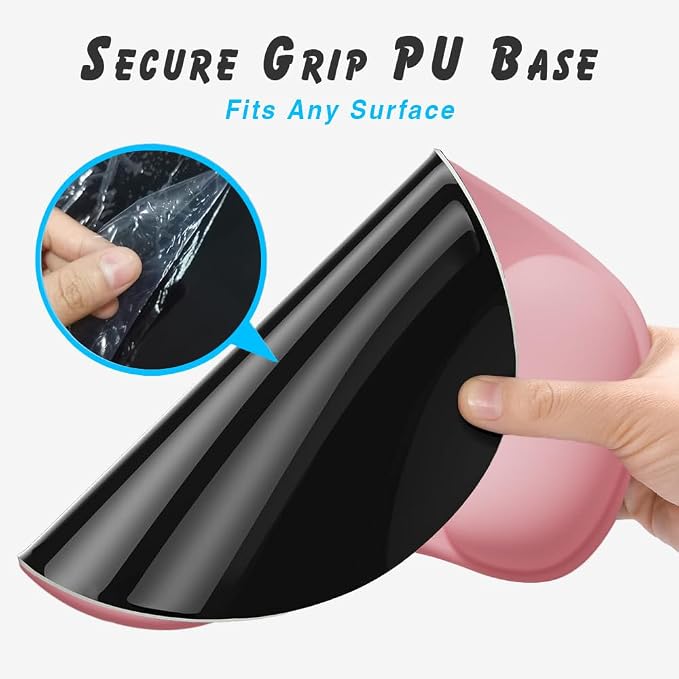Office Mousepad with Gel Wrist Support - Ergonomic Gaming Desktop Mouse Pad Wrist Rest - Design Gamepad Mat Rubber Base for Laptop Computer -Silicone Non-Slip Special-Textured Surface (04Blue)