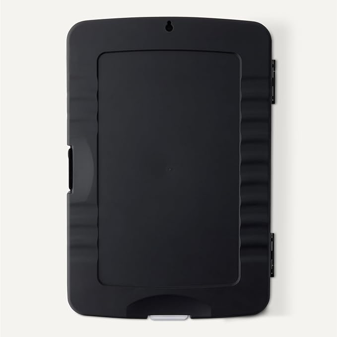 Amazon Basics High Capacity Nursing Clipboard with Storage and Pen Holder, 14.37 x 9.84 x 1.49 inches, Black (Pack of 6)